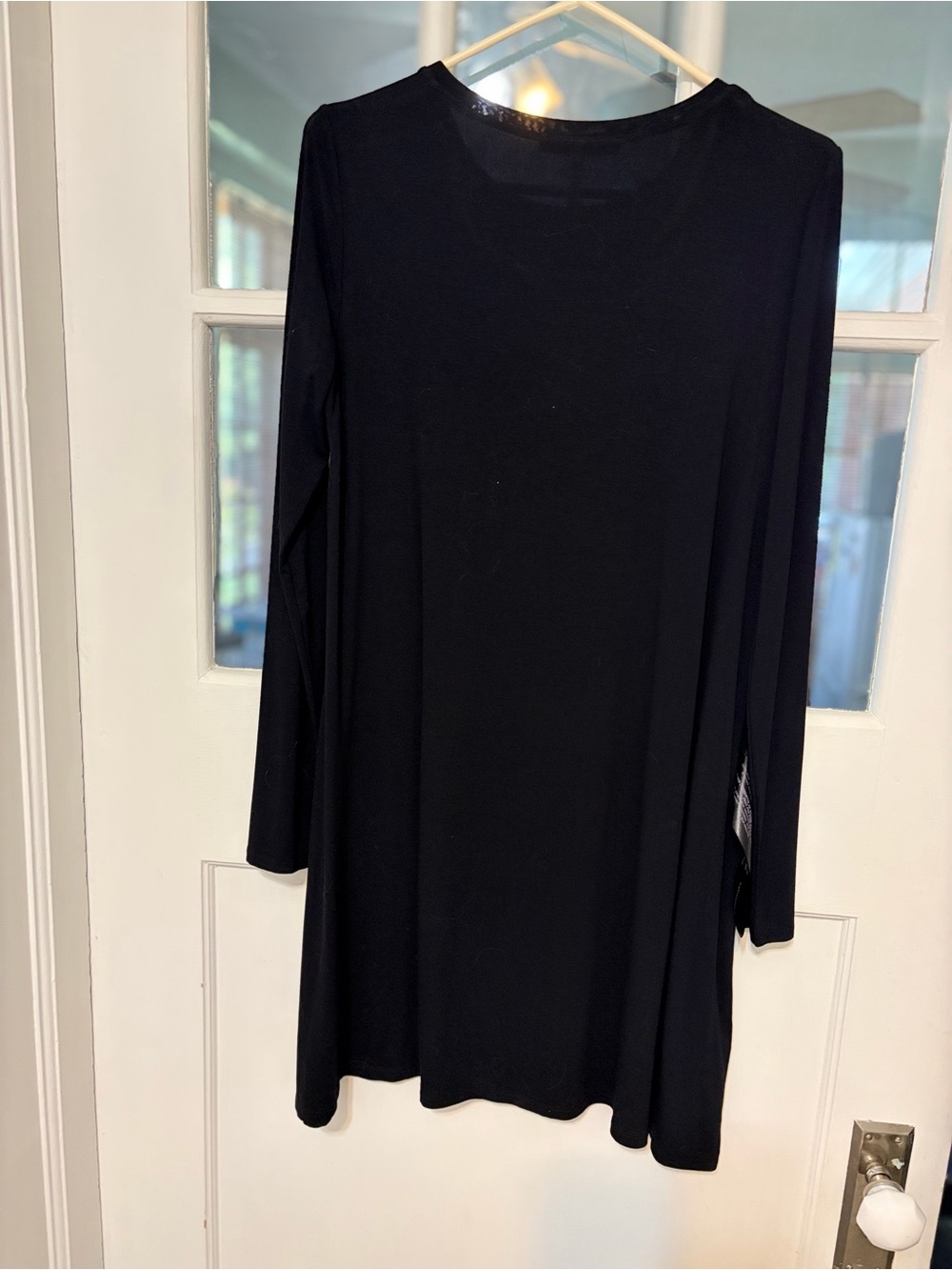 BCBG  Black Long Sleeve Swing Dress - Picture 4 of 5